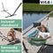 Vita5 Hangmat met Standaard 2 Persoons - Blauw/Groen - Draaggewicht 205 kg - Verstelbare Lengte - Incl. Draagtas