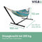 Vita5 Hangmat met Standaard 2 Persoons - Blauw/Groen - Draaggewicht 205 kg - Verstelbare Lengte - Incl. Draagtas