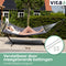 Vita5 Hangmat met Standaard 2 Persoons - Hangmatsets - Tuin Hangmat met Spreidstok en Frame - Donker Grijs - UV-bestendig - Draaggewicht Tot 200 kg