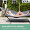 Vita5 Hangmat met Standaard 2 Persoons - Hangmatsets - Tuin Hangmat met Spreidstok en Frame - Donker Grijs - UV-bestendig - Draaggewicht Tot 200 kg