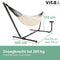 Vita5 Hangmat met Standaard – 2 Persoons – Incl. Bekerhouder – 205kg Draaggewicht – Beige/Wit