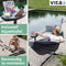 Vita5 Hangmat met Standaard 2 Persoons - Incl. Bekerhouder - Draaggewicht 205 kg - Donker Grijs - Verstelbare Lengte - Incl. Draagtas