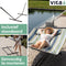 Vita5 Hangmat met Standaard en Spreidstok – 2 Persoons – Afneembaar kussen – uv-bestendig – Blauw