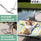 Vita5 Hangmat met Standaard en Spreidstok – 2 Persoons – Afneembaar kussen – Weerbestendig – Blauw/Groen