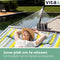 Vita5 Hangmat met Standaard en Spreidstok – 2 Persoons – Afneembaar kussen – Weerbestendig – Blauw/Groen