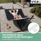 Vita5 Hangmat met Standaard en Spreidstok – 2 Persoons - Afneembaar kussen – uv-bestendig – Zwart