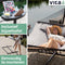 Vita5 Hangmat met Standaard en Spreidstok – 2 Persoons – incl. Bekerhouder - Afneembaar kussen – uv-bestendig – Lichtgrijs