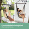 Vita5 XXL Hangstoel | Binnen&Buiten Hangnest | Incl. 2 Kussens en Boekenvak | Volwassenen&Kinderen | Hangmatstoel tot 200kg | Beige