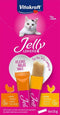 Vitakraft Kattensnack - Jelly Lovers - Kip & Kalkoen - 6 x 15 gram