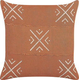 VITIS - Sierkussen set van 2 - Oranje - 45 x 45 cm - Katoen