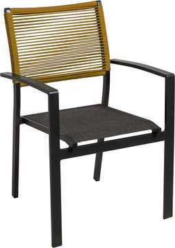 Vito Rope stapelstoel geel