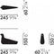 Vitra L'Oiseau keramiek / houtskool