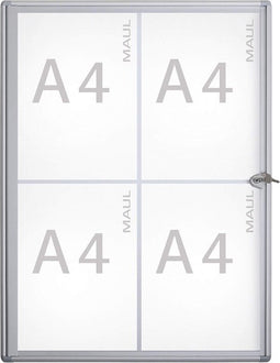 Vitrine MAULextraslim, formaat 4 x A4