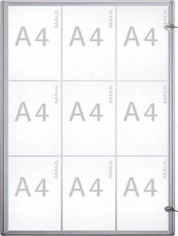 Vitrine MAULextraslim, formaat 9 x A4