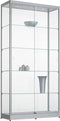 Vitrinekast 4 legborden 200x100x40cm Zwart
