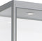 Vitrinekast 4 legborden 200x50x50 Aluminium