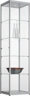 Vitrinekast 4 legborden 200x50x50 Zwart