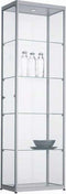 Vitrinekast 4 legborden 200x60x40 Aluminium