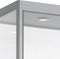 Vitrinekast 4 legborden 200x60x40 Zwart