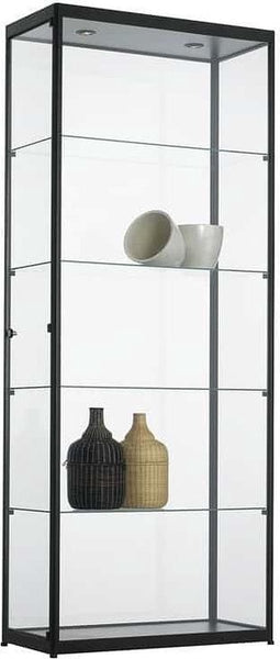 Vitrinekast 4 legborden 200x80x40 Aluminium