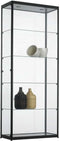 Vitrinekast 4 legborden 200x80x40 Aluminium
