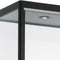 Vitrinekast 4 legborden 200x80x40 Zwart