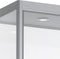 Vitrinekast 4 legborden 200x80x40 Zwart