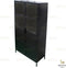 Vitrinekast Besi Iron & Glass Cabinet 180 cm - zwart