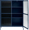 Vitrinekast Blauw - Metaal - 40x110,9x140cm - Soft Closing - Vitrinekast Bronco - Giga Living