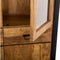 Vitrinekast Britt Mango metaal 115cm breed - Naturel
