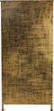 Vitrinekast Fletcher - 80x40x180 - Antique Gold - Metaal/glas
