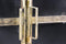 Vitrinekast Fletcher - 80x40x180 - Antique Gold - Metaal/glas