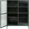 Vitrinekast Groen - Metaal - 40x110,9x140cm - Soft Closing - Vitrinekast Bronco - Giga Living