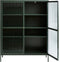 Vitrinekast Groen - Metaal - 40x110,9x140cm - Soft Closing - Vitrinekast Bronco - Giga Living