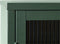 Vitrinekast Groen - Metaal - 40x110,9x140cm - Soft Closing - Vitrinekast Bronco - Giga Living