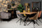 Vitrinekast Kingston - 90x40x90 - naturel/zwart - acacia/ijzer/glas