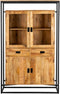 Vitrinekast Len mangohout 125 cm