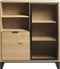 Vitrinekast Livorno Naturel H138 cm - Giga Living