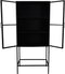 Vitrinekast Manhattan 2 deurs - 80x180 - metaal/glas