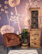 Vitrinekast Melbourne - 95x45x195 - Naturel - Rustiek mangohout/ijzer