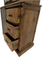 Vitrinekast Melbourne - 95x45x195 - Naturel - Rustiek mangohout/ijzer
