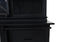 Vitrinekast Melbourne - 95x45x195 - Zwart - Rustiek mangohout/ijzer