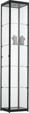 Vitrinekast met 4 legborden 200x40x40 Aluminium