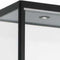 Vitrinekast met 4 legborden 200x40x40 Zwart