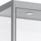 Vitrinekast met 4 legborden 200x40x40 Zwart