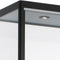 Vitrinekast met onderkast 3 legborden 200x100x40cm Zwart