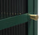 Vitrinekast Metaal Groen - 4 Planken - 58cm - Kast Bronco - Giga Living