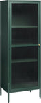 Vitrinekast Metaal Groen - 4 Planken - 58cm - Kast Bronco - Giga Living