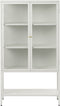 Vitrinekast Metaal Wit - 3 Planken - Gewicht 44kg - 131,8x40x88cm