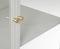 Vitrinekast Metaal Wit - 3 Planken - Gewicht 44kg - 131,8x40x88cm